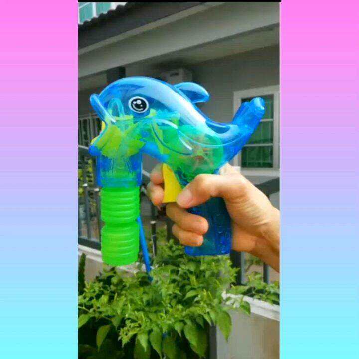 Bubble Gun with LED Light 🔥NOT NEED BATTERIES🔥 Bubble Gun No Battery