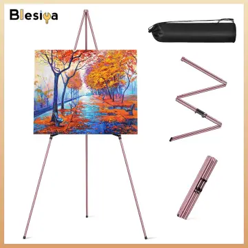 4 By 4 Inch Mini Canvas And 8*16cm Mini Wood Easel Set For