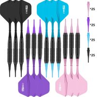 ☎ Soft tip Darts Set 16g with Integrated Flights 100 Plastic PointsFlights Dont Fall Off Not Easy to Break Easy to Use Colorful