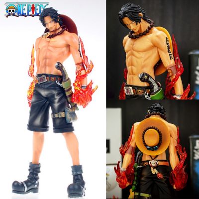 ฟิกเกอร์โมเดล รูปการ์ตูนอนิเมะ OnePiece Gol D. Rogers son Fire Fist Ace Portgas D. Ace Whitebeard 2st Division Commander ชนิด PVC ขนาดใหญ่ 26 ซม.