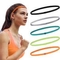 【CW】 1Pcs Hairband Non-Slip Silicone Strip Sweat Guide Elastic Headbands Hair Accessories