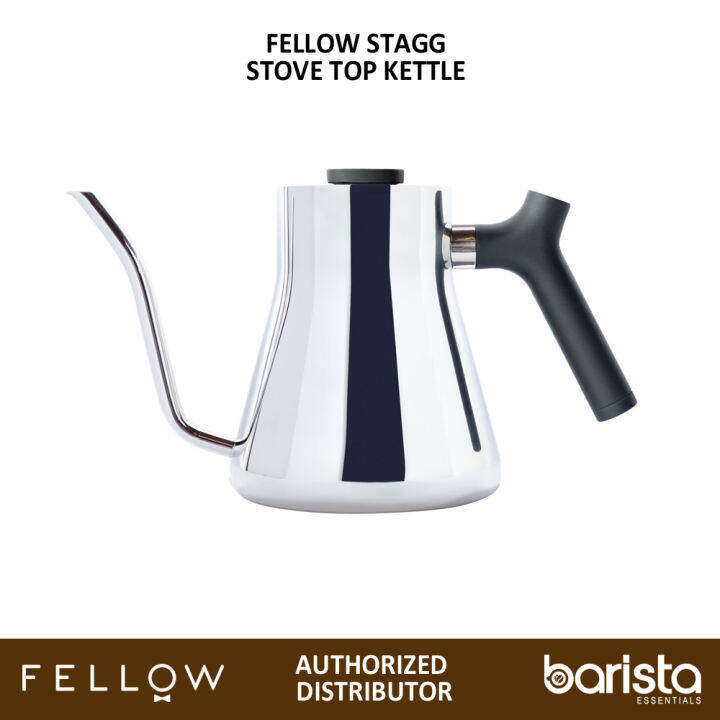 Fellow Stagg Stovetop pour Over Kettle with Thermometer 1 Liter Copper