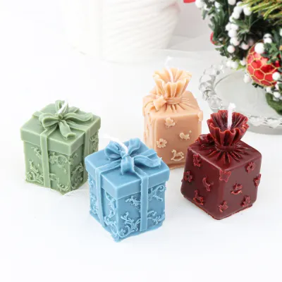 Resin Mold Fondant Silicone Mold Candle Making Mold Christmas Candle Mold Scented Candle Mold DIY Gift Box Mold
