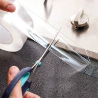 ∋♙ 30mm Width Clear Waterproof Self Adhesive Caulk Strip Sealing Tape For Kitchen Bathroom Bathtub Toilet Shower Sink Sealing Tool