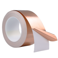 30Meters*0.06mm Thickness Single Electric Conduct Self-Adhesive Copper Foil Tape for Magnetic Radiation Electromagnetic Wave Adhesives Tape