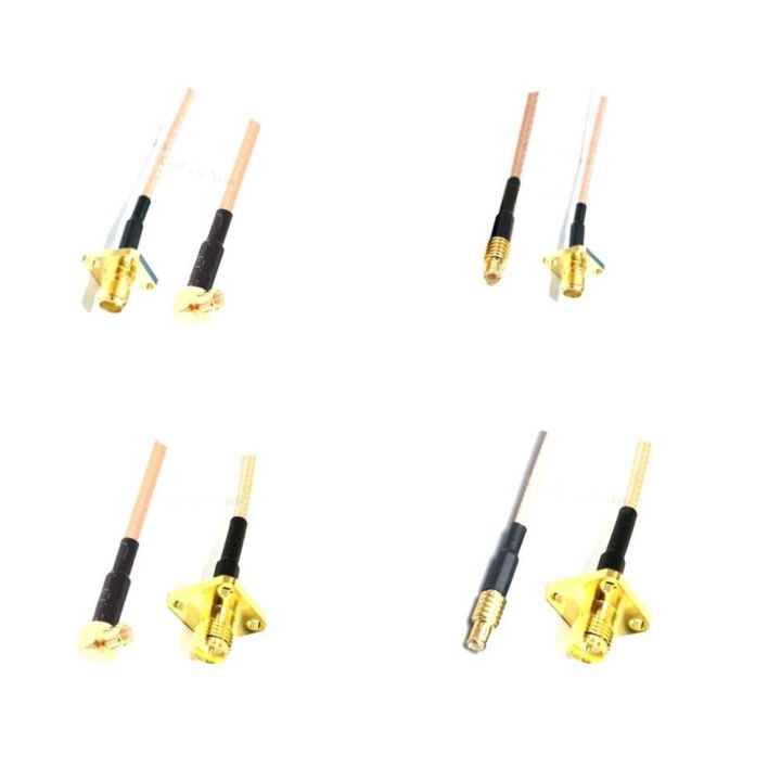 5pcs-rf-50ohm-rp-sma-sma-female-square-flange-to-right-angle-straight-mcx-male-rg316-cable-connector-plug-10cm-15cm-20cm-electrical-connectors
