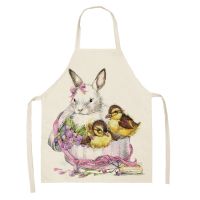 【CW】 Cartoon Print Apron Accessories Baking Restaurant Workwear Anti-dirty Children