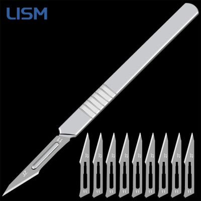 【YF】 Carbon Steel Carving with 10pcs Blades Engraving Craft Cutter Mobile Phone PCB Repair Paper Cutting Hand Tools