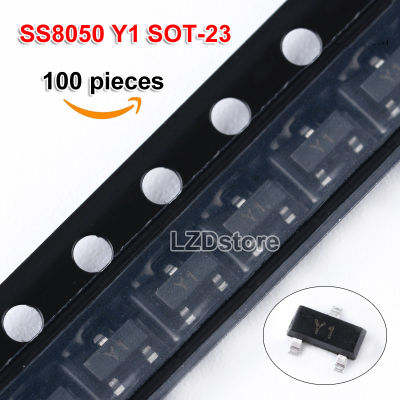 100ชิ้น SOT23 SS8050 MMBT8050 MMBT8050LT1G SOT SMD Y1 SOT-23 SOT23-3ทรานซิสเตอร์ใหม่แบบดั้งเดิม