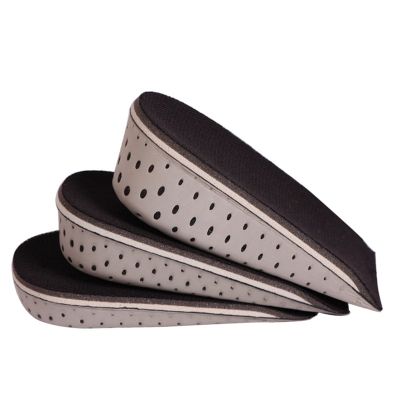 1 Pair Shoe Insoles Breathable Half Insole Heighten Heel Insert Sports Shoes Pad Cushion Unisex 2-4cm Height Increase Insoles Shoes Accessories