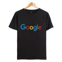 ลายGoogleผู้ชายและผู้หญิงเสื้อยืดผ้าฝ้ายแขนสั้นท็อปส์ไซส์S-5XL