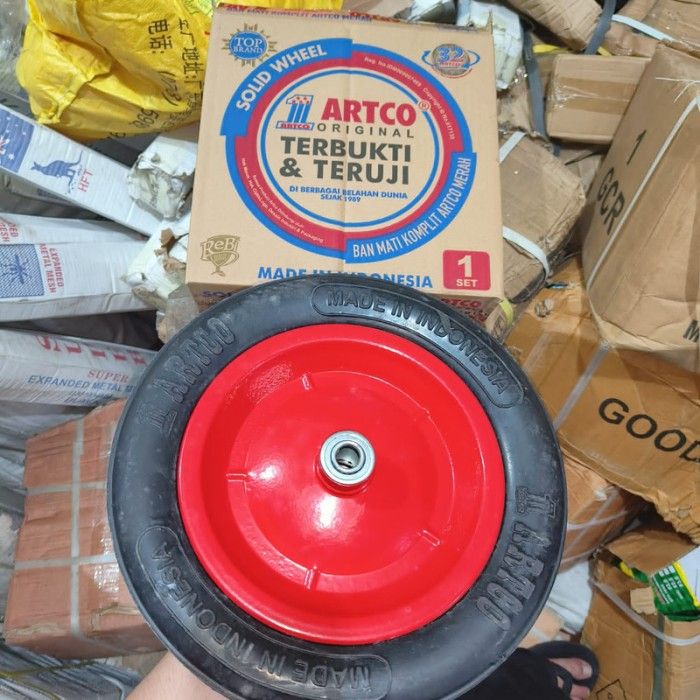 5pcs Artco Ban Mati Komplit Kereta Sorong Gerobak Dorong Pasir Wheel Tyre Lazada Indonesia 7200