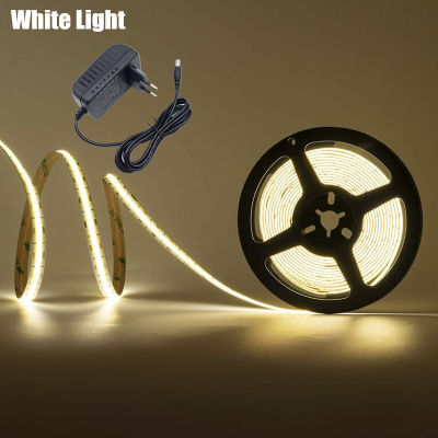 COB LED Strip Light Flexible String With DC 24V Adapter No Light Spot Night Lamp For Home Living Room Wall Background Lighting