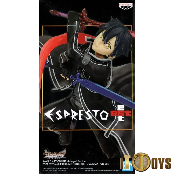 Espresto Sword Art Online Alicization Lycoris Kirito Lazada