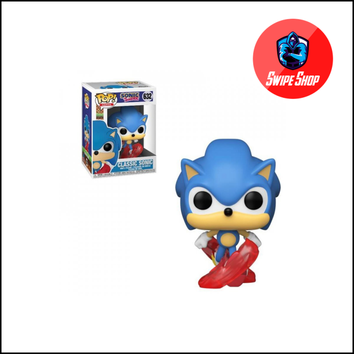 Classic Sonic (Flocked, Sonic the Hedgehog) 632 - Funko Shop Exclusive