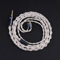 NiceHCK SnowAg Earbud HIFI Audio Cable 4N Pure Silver Wire 3.5/2.5/4.4mm MMCX/0.78 2Pin for MK4 Rinko S12 Pro Perfomer8 Oline