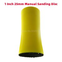 1Pcs 1 Inch 25MM Sanding Disc Sandpaper Polishing Pad Hand Grinding Hook Loop Discs Shaped Block Sponge Abrasive Manual Holder Cleaning Tools