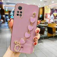 เคสสร้อยข้อมือรูปหัวใจแฟชั่นลาย Love สำหรับ Xiaomi Redmi Note 11 12 11S 10S 10C 10A 9S 9T 9C 12T โทรศัพท์เคสกันกระแทก Cas