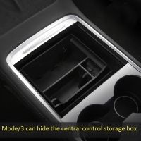 for Model 3 2021 Central Armrest Storage Box Center Console Organizer Interior Storage Tray