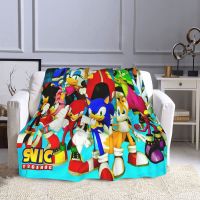 2023 in stock Sonic The Hedgehog Knuckles Custom Ultra-Soft Fleece Blanket Warm Throw Blankets For Sofa/Couch/Bed/Outdoor ，Contact the seller to customize the pattern for free