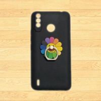 Cover for Itel A56 Pro A26 A37 A49 A58 S16 P36 P37 Vision 1 Plus 2 3 2S A17 A23 A27 LTE A33 P17 P38 3D Cute Colorful Sunflower Finger Ring Stand Holder Soft TPU Phone Case