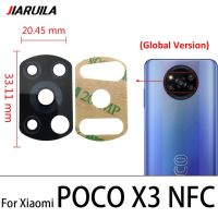 【☄New Arrival☄】 baoyao เลนส์กระจกกล้องถ่ายรูปด้านหลังสำหรับ Xiaomi Poco X3 Nfc กระจกทุกรุ่นพร้อมที่ยึดภาพกรอบพร้อมกาวติด