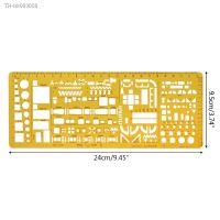 ▥ﺴ Professional Architectural Template Ruler Drawing Stencil Measuring Tool Student