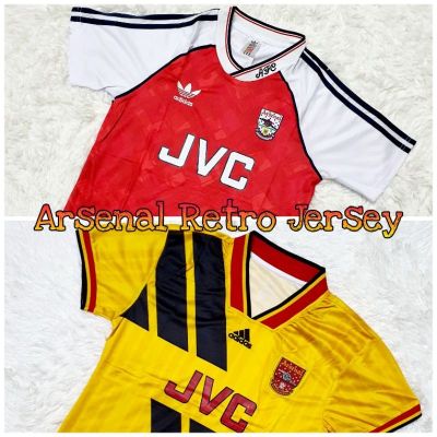 Baju Jersi Bola Retro Arsenal Football Jersey Home 90/92 93/94