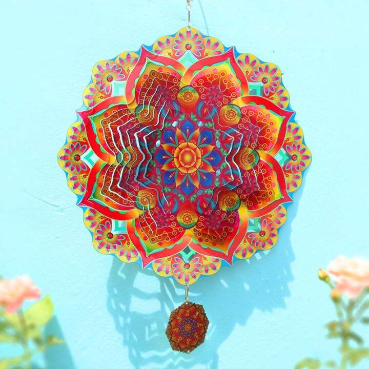 mandala-wind-chime-3d-rotating-wind-chimes-luxury-art-garden-hanging-outdoor-decoration-for-ornaments