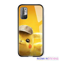 UCUC เคสโทรศัพท์เคสสำหรับ Xiaomi Redmi Note 10 5G/Redmi Note10 5G การ์ตูนเคสโทรศัพท์หญิงพ็อกเก็ตมอนสเตอร์ Pokémon นักสืบเคสโทรศัพท์ผู้หญิงกันกระแทกกระจกเทมเปอร์กลับเคสโทรศัพท์