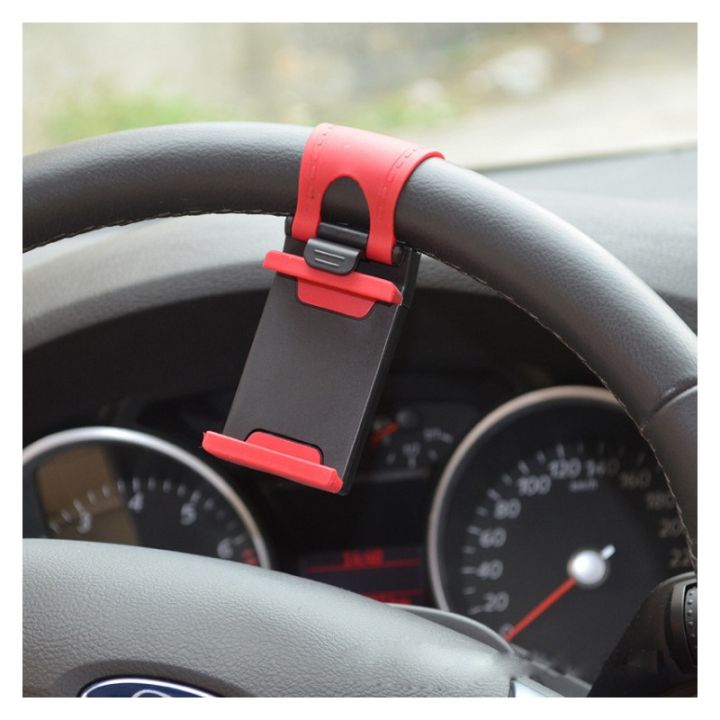 universal-car-steering-wheel-mobile-phone-holder-mount-buckle-socket-holder-bike-clip-navigation-gps-xiaomi-redmi-6x-mi6-stands