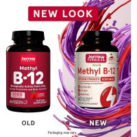 Vitamins B12 เม็ดอมรสเชอรี่ 5000 mcg, Jarrow Formulas, Methylcobalamin, Methyl B-12, Cherry Flavor 5000 mcg, 60/90 Lozenges วิตามินบี12, Vitamin B-12