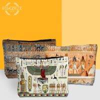 〖Margot decoration〗 Egyptian Cosmetic Case for Children Pencil Case Women Egypt Pharaoh Anubis Toiletry Bag Small Handbag Cosmetic Organizer Bag