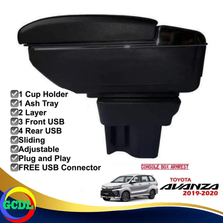 Toyota Avanza Armrest Center Console Box With Usb Port Lazada Ph