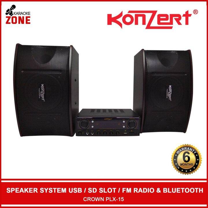 Konzert KCS 212 / Karaoke Amplifier & Speaker / 6 inches 2way / Micro