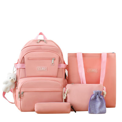 2023 New Fresh Sweet Large Capacity Schoolbag Girls Junior High School Senior High School Students Male Sports Computer Backpack 2023