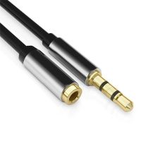 Jack Stereo 3.5mm Audio Jack Extension Cable Male to Female Headphone Aux Cord 4 Pole Car Earphone Speaker Cable Extender Cord Cables