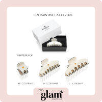 [THE GLAM] BALMAIN HAIR COUTURE Pince a Cheveux White/Black