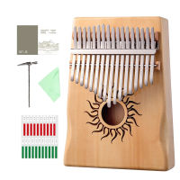 17คีย์ Kalimba Thumb Piano พร้อม Tune Hammer อุปกรณ์เสริม Body เครื่องดนตรีกล่องดนตรีสร้างสรรค์สำหรับ Beginner Music Lover Kid