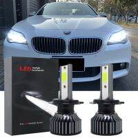 New หลอดไฟหน้ารถยนต์ LED 6000k 6000k สีขาว สําหรับ BMW 5 Series F10 2009-2016 2 ชิ้น