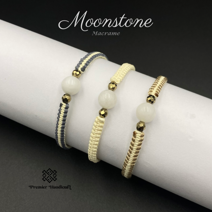 moonstone-macrame-สร้อยข้อมือหินนำโชคเชือกถัก-กำไลข้อมือหินนำโชคเชือกถัก-บันดาลใจ-หยั่งรู้-กตัญญู-handmade-stone-bracelet-เชือกถักข้อมือหินมงคล