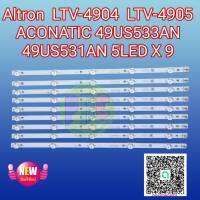 #หลอดเเบล็คไลท์ทีวี altron LTV-4904 LTV-4905  aconatic 49US533AN 49US531AN 5LED X 9 แถว #อะไหล่ทีวี #หลอดเเบล็คไลท์ทีวี #หลอดLED