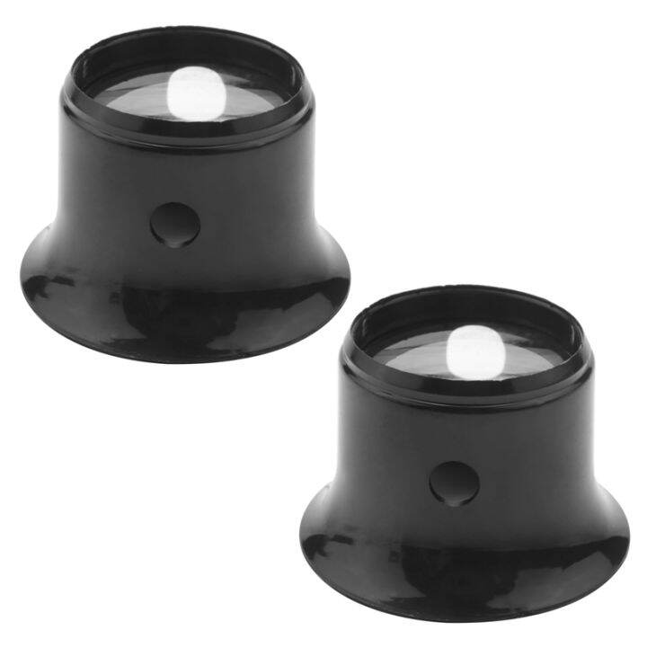 2X Watchmaker Loupe 10 Times Magnifying Glass Jeweler Eyepiece Lens Black Lazada.co.th