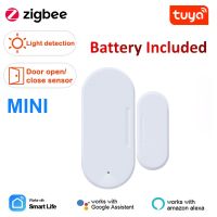 Tuya Smart Zigbee 3.0 Door Window Sensor With Lux Light Detectors Security Protection Smart Life Control Via Alexa Google Home