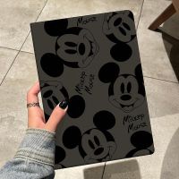 {RUBBIE Shell} Disney Mickey iPad Air 2021 Case Air 4ซิลิโคนเคสปกคลุมสำหรับ iPad Pro Mini 6 10.2นิ้วหรูหราป้องกันการวางปก