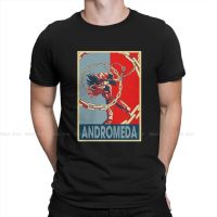 Andromeda Retro  Mans TShirt Saint Seiya Knights of the Zodiac Cosmo Athena Anime Crewneck Short Sleeve Fabric T Shirt Top 4XL 5XL 6XL