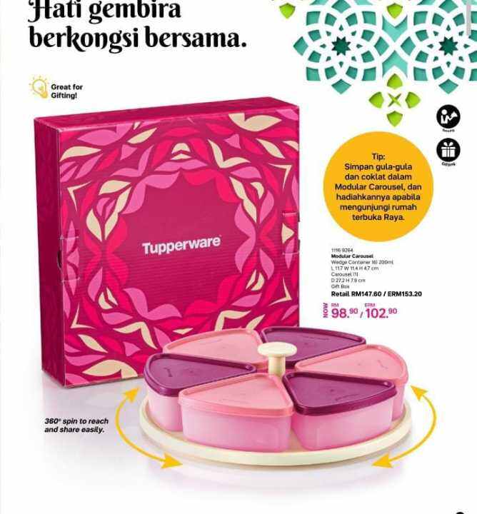 Tupperware Harmony Modular Carousel 200ml good to keep your sweets and