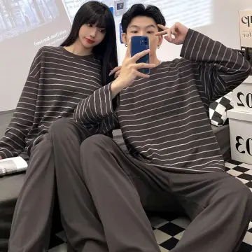 Couple Pajamas New Fashion Mens Womens Loungewear Cotton Sleepwear Spr