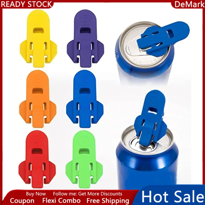 Manual Easy Can Opener, 6 Pcs Color Soda Beer Can Opener Beverage Can