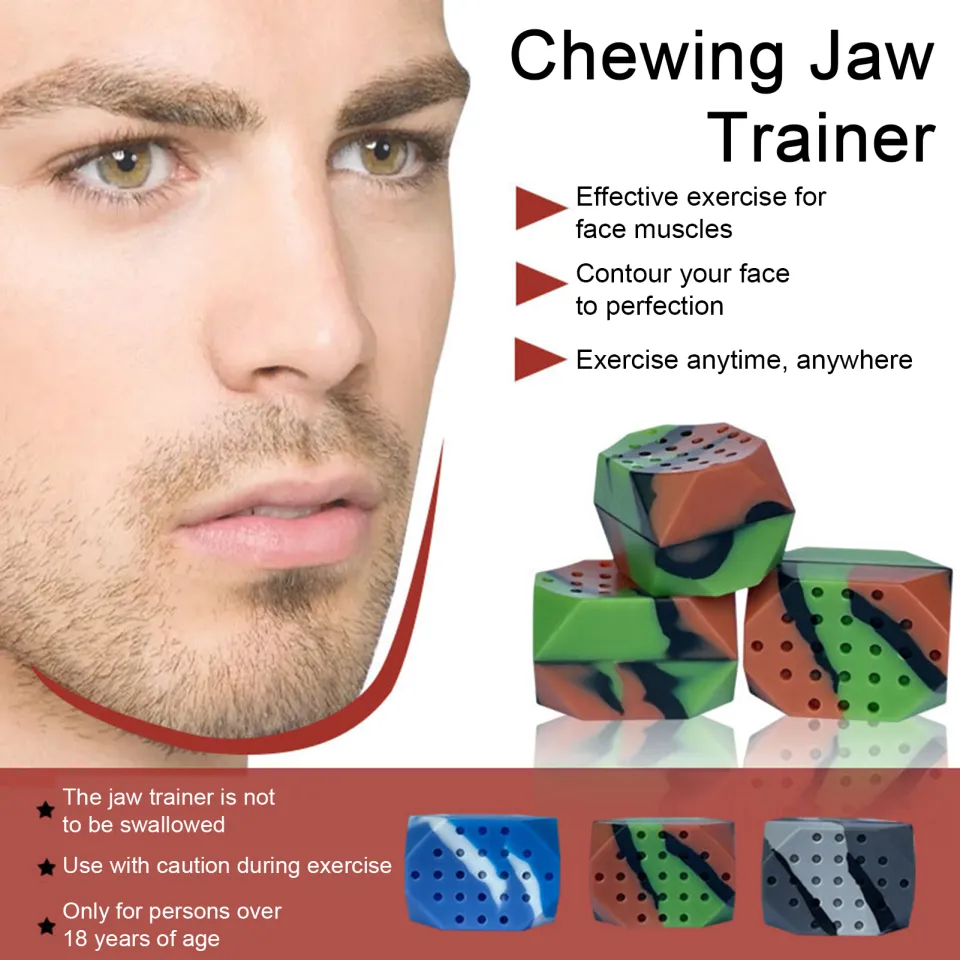 SILICONE JAW EXERCISER Sculpting Jawline Masseter Trainer Men
